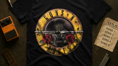 Camiseta Guns N' Roses fio 30.1 Premium Super