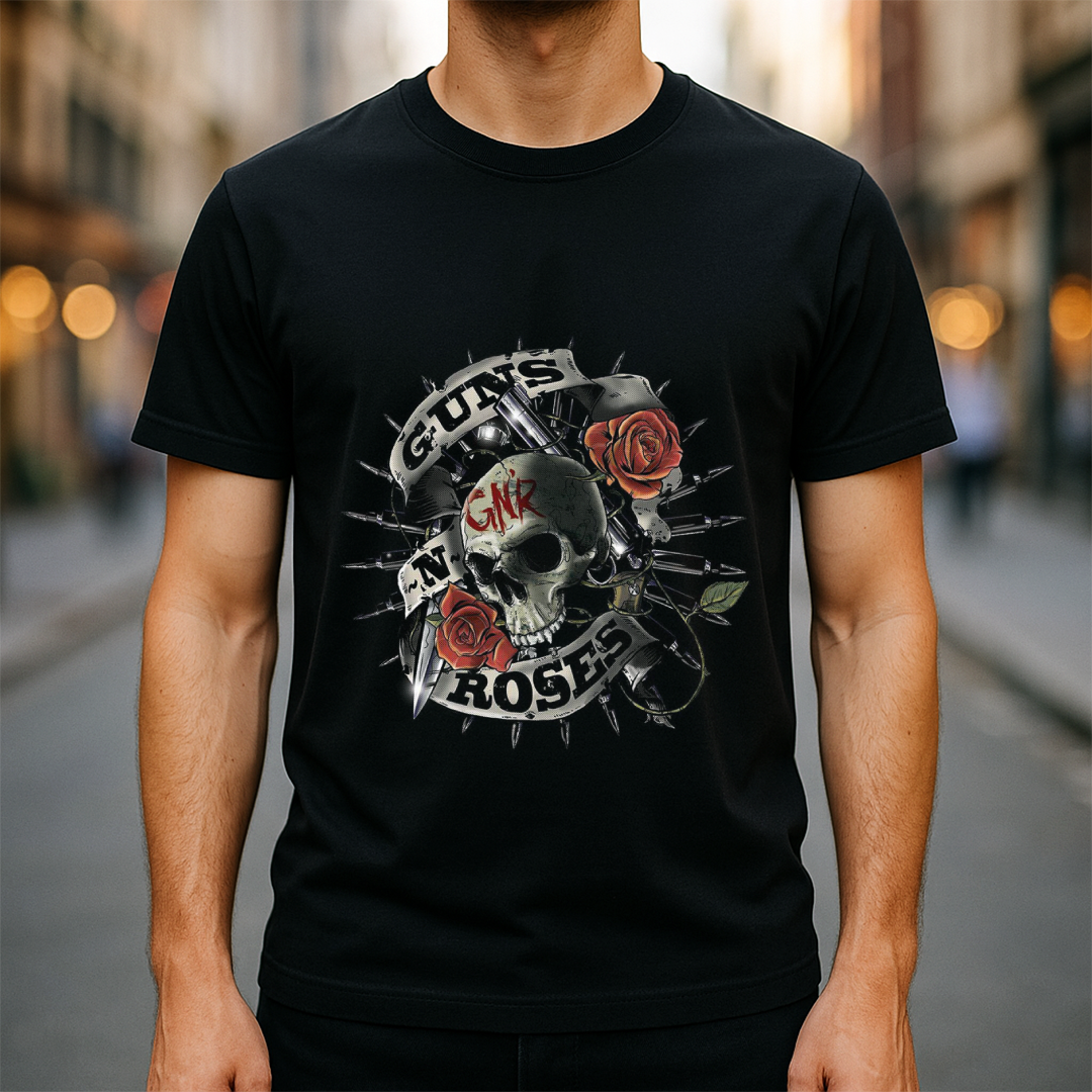 Camiseta Guns N' Roses fio 30.1 Premium Super