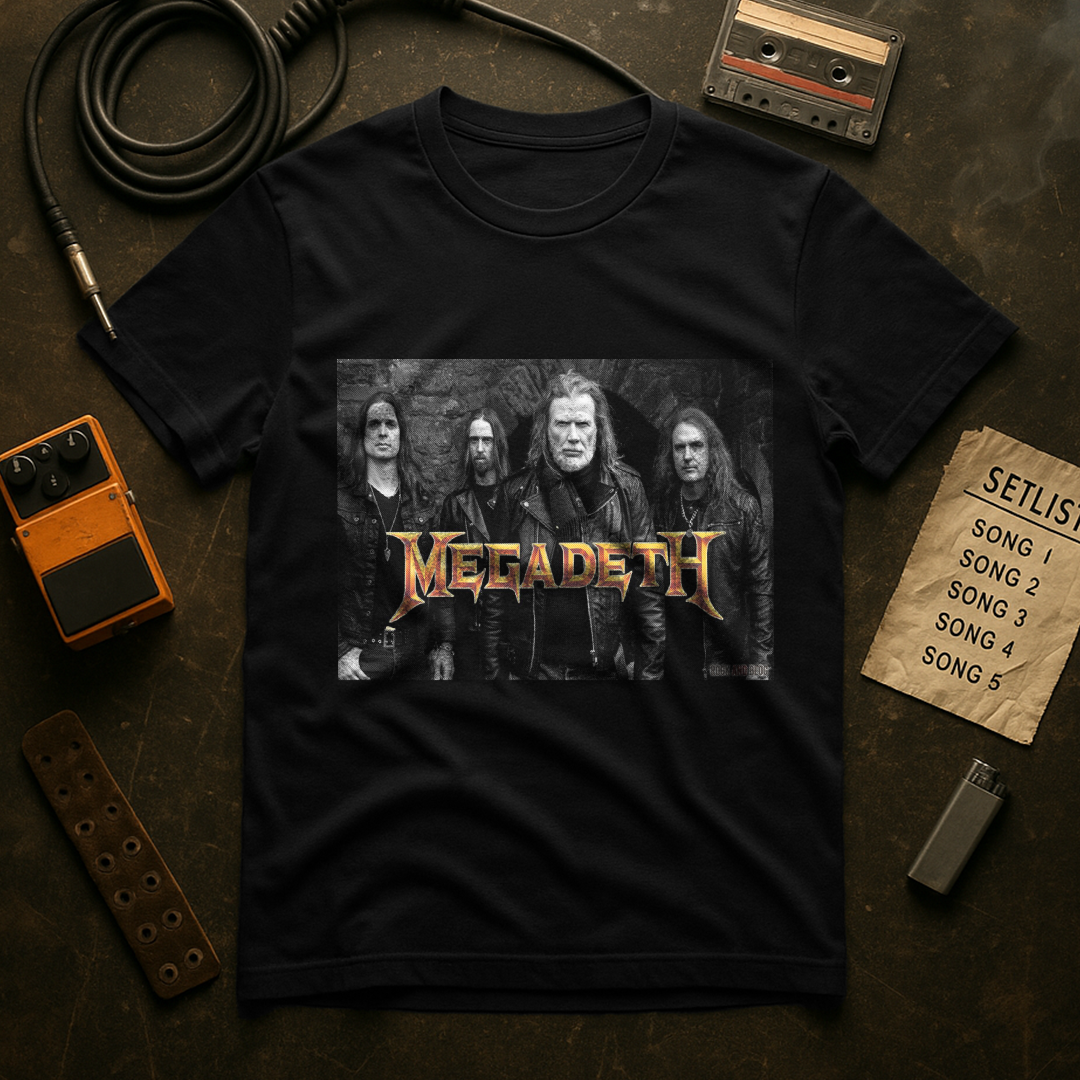 Camiseta MEGADETH C1 fio 30.1 Premium Super